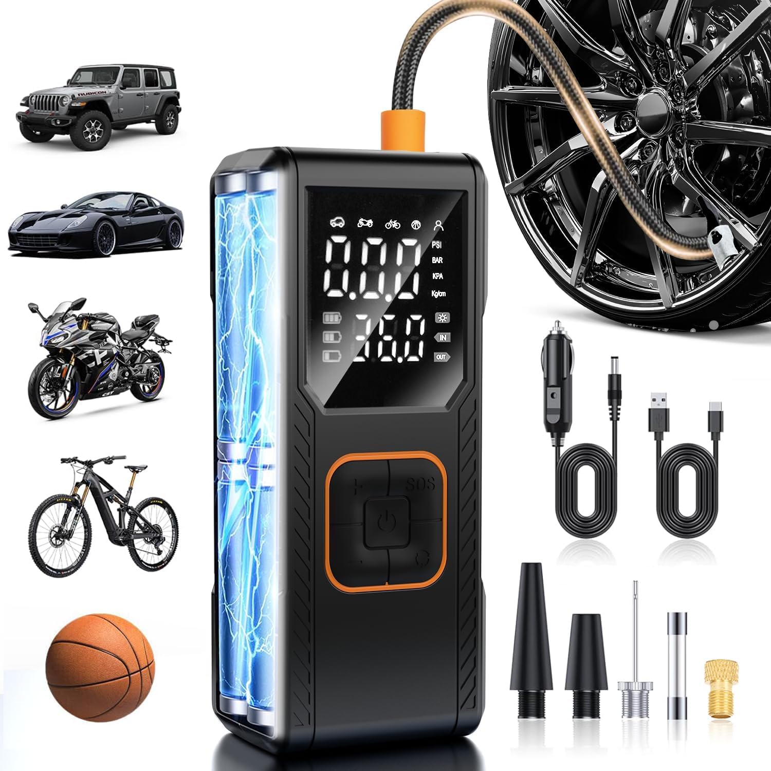 Thumbnail 6 de FUPYG Portable Tire Inflator 150 PSI