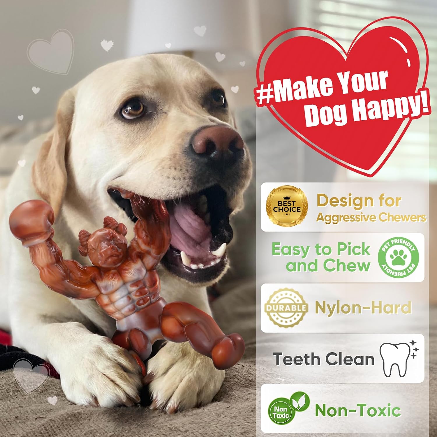 Detalle 2 de Zinbo Boxer Nylon Chew Toy 25-110 lbs