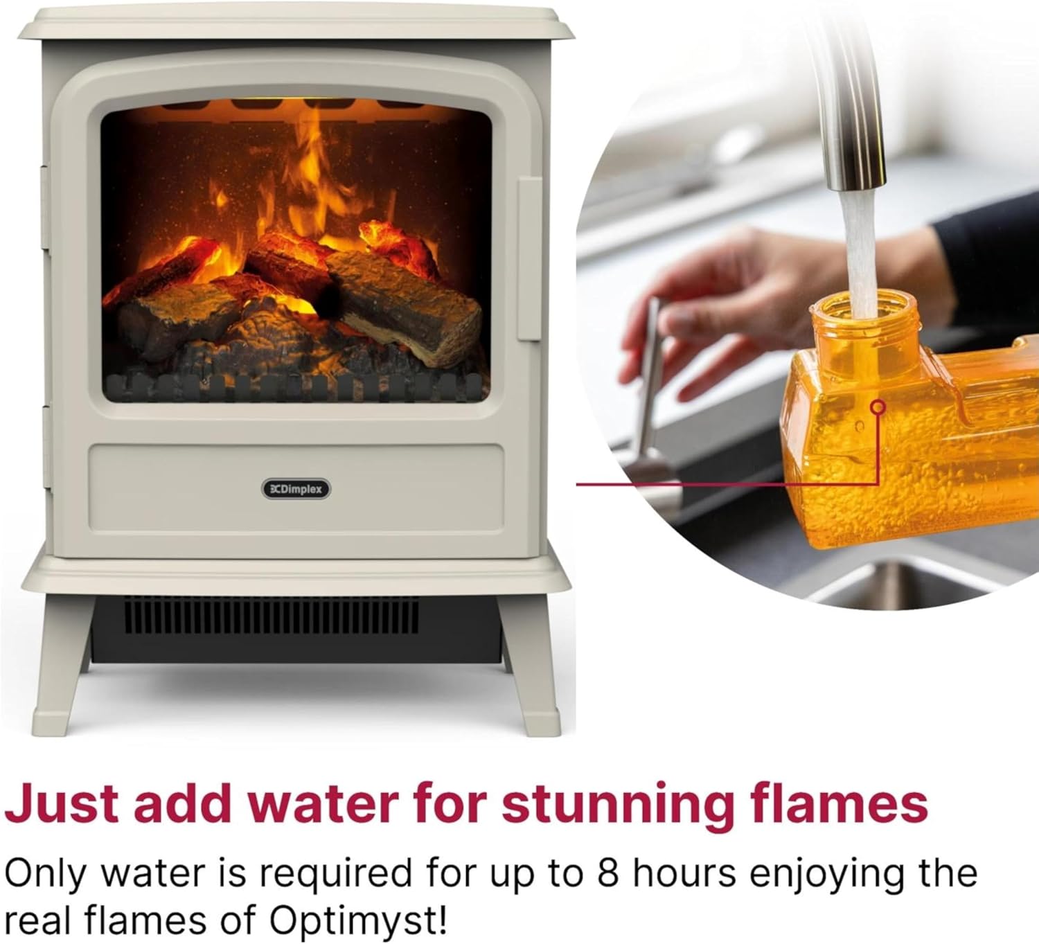 Thumbnail 2 de Dimplex Evandale Optimyst 2000W electric stove