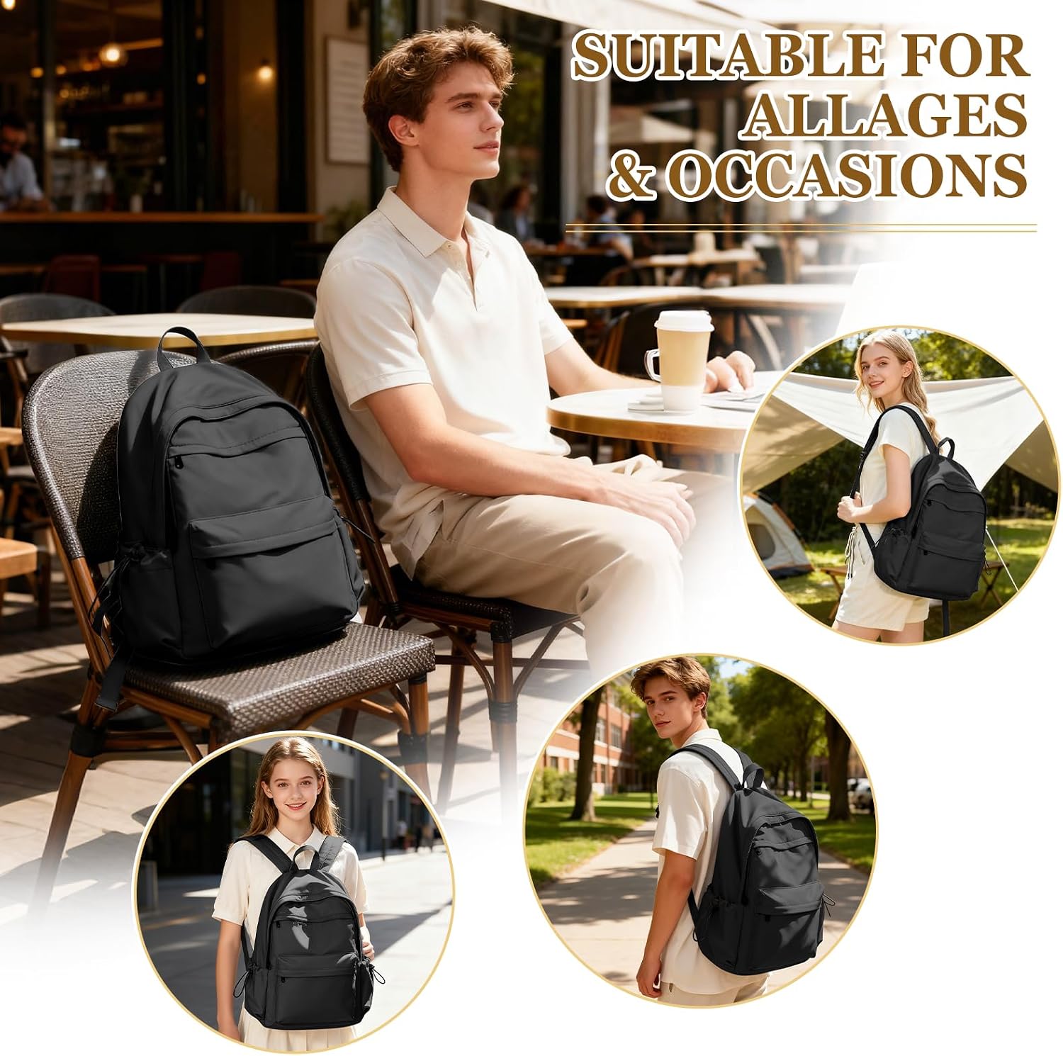 Thumbnail 5 de WEPLAN School Backpack 14in Laptop