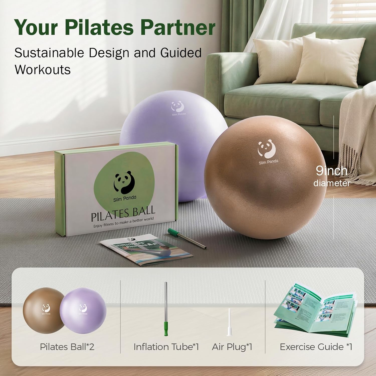 Thumbnail 6 de Slim Panda Gymnastikball 23 cm Pilates-Ball
