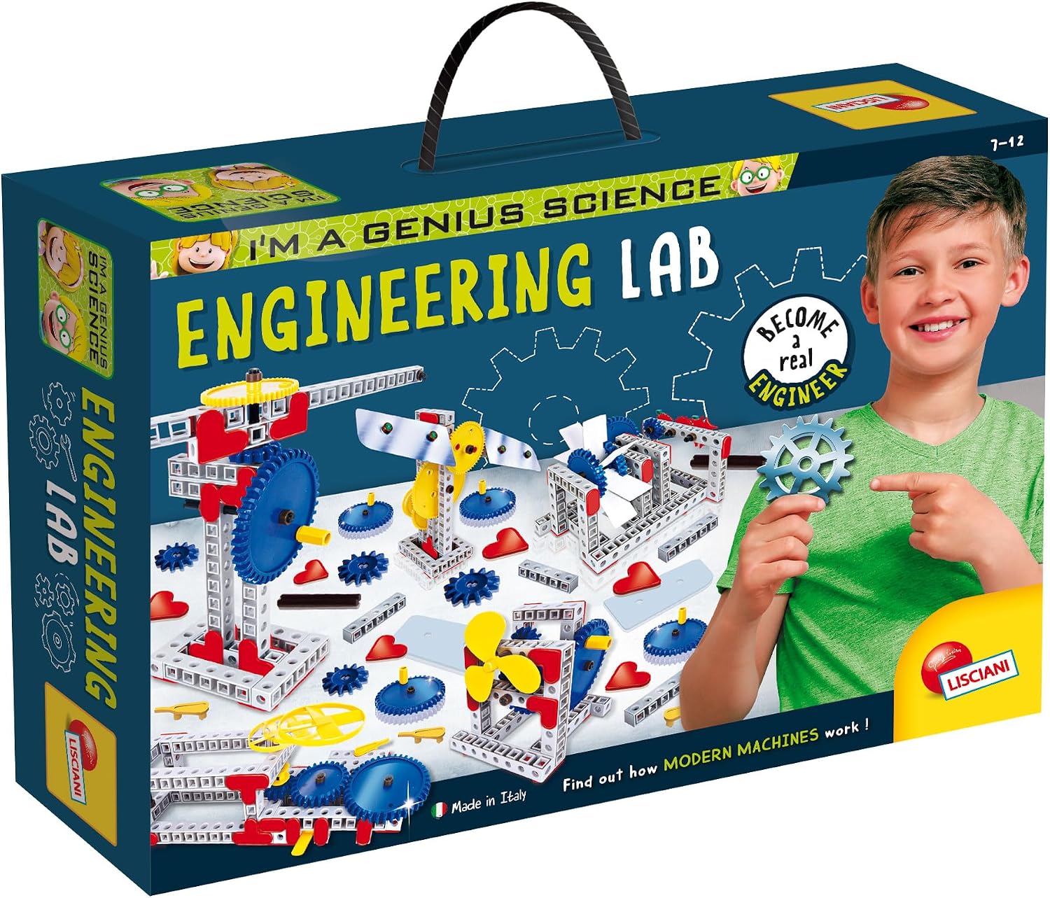 Detalle de Lisciani I'm a Genius Science - Engineering Lab – zestaw do budowy maszyn