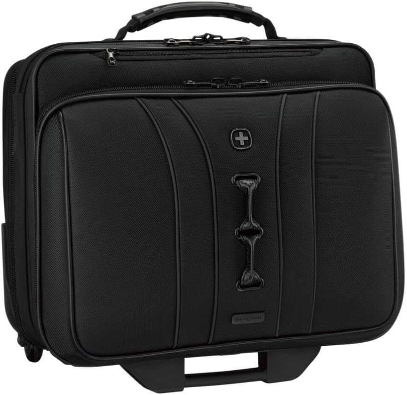 WENGER Legacy Laptop-Tasche mit Rollen – nachhaltige, gut organisierte Aktentasche für Büro und Reise