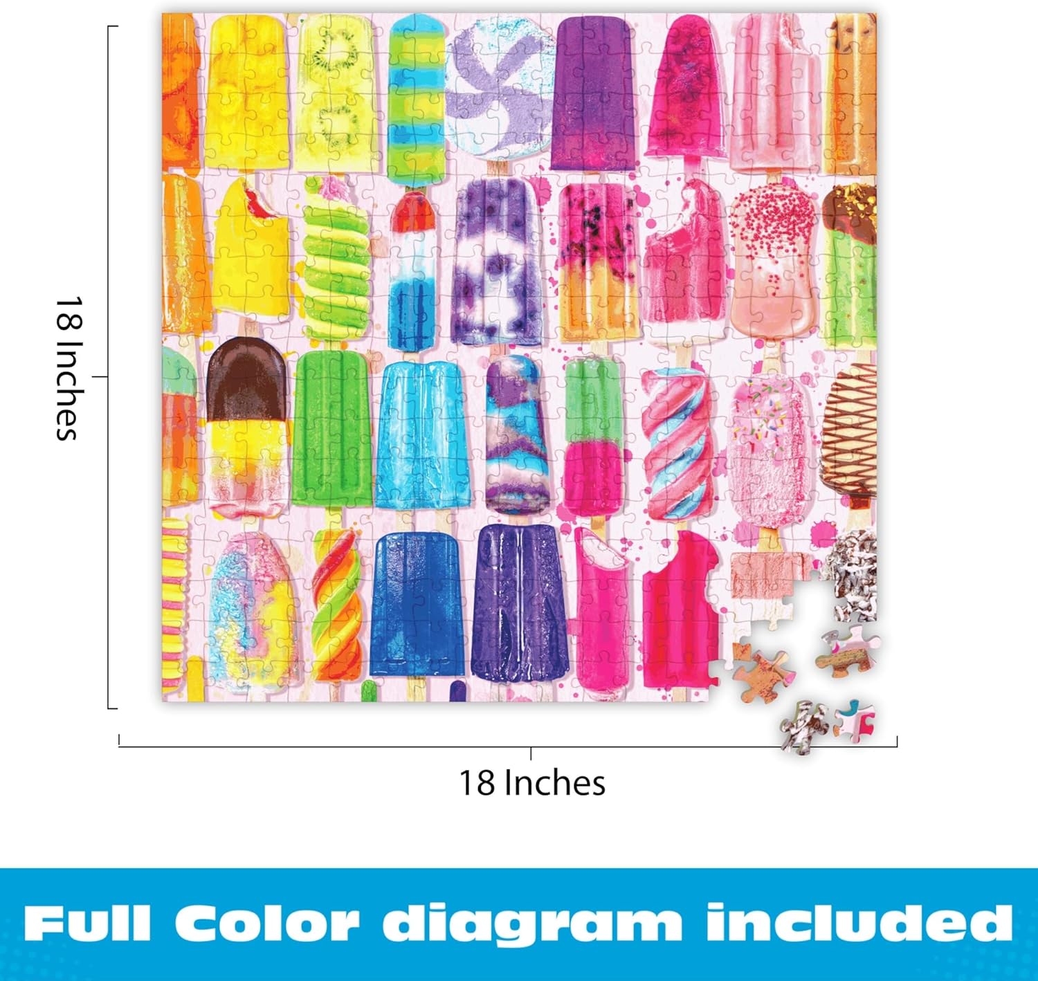 Detalle de Buffalo Games Frosty Treats (Lars Stewart) 300-Piece Large Jigsaw Puzzle for Adults