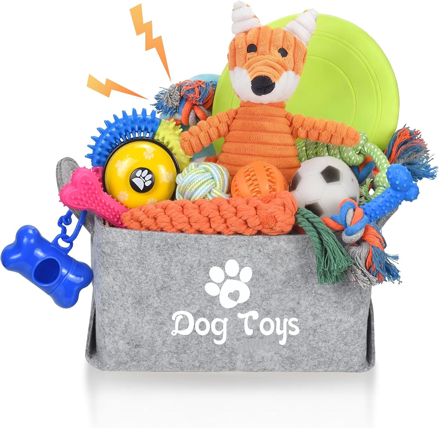 Detalle de LECHONG 21-Pack Puppy Toys Set (Fox style) for 8–12 week small puppies