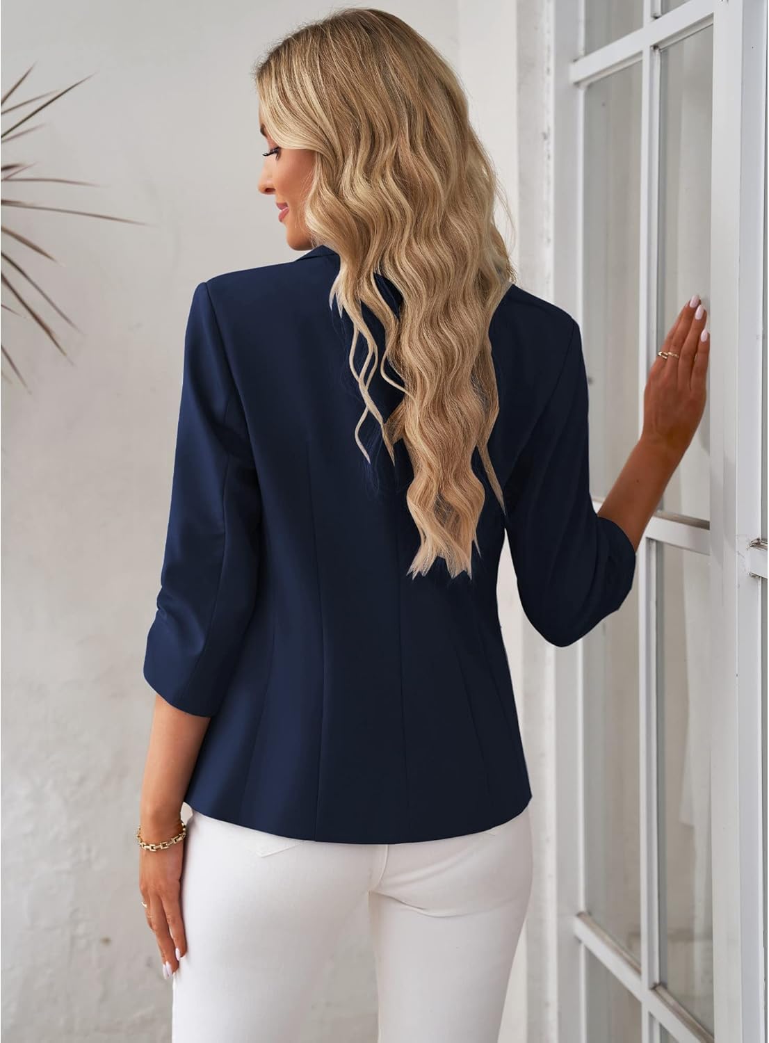 Thumbnail 5 de LookbookStore Women’s 3/4 Sleeve Blazer Suit Jacket for Business Casual Outfits