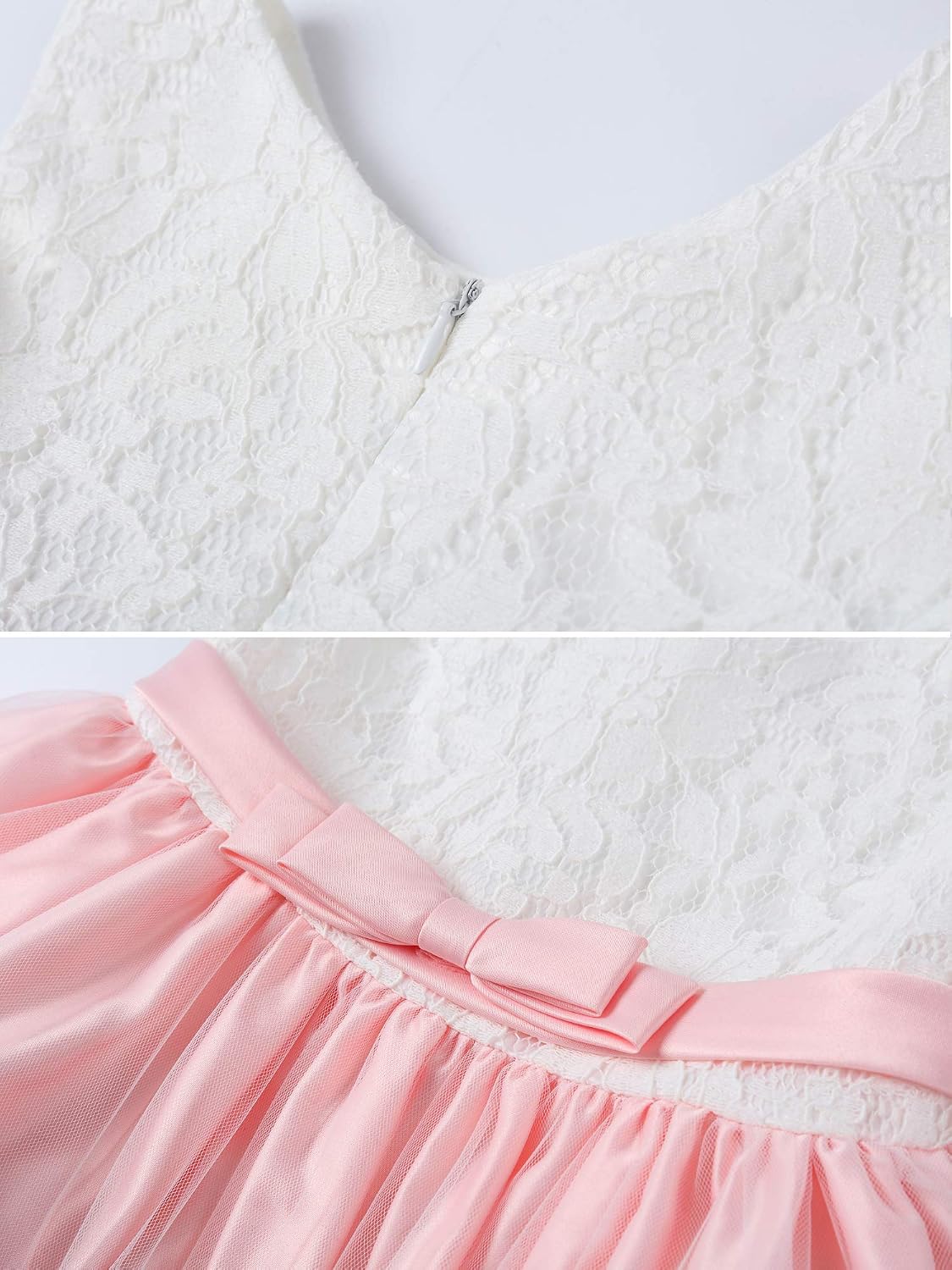 Thumbnail 4 de LZH Baby Girls Ruffle Lace Backless Dress with Headwear