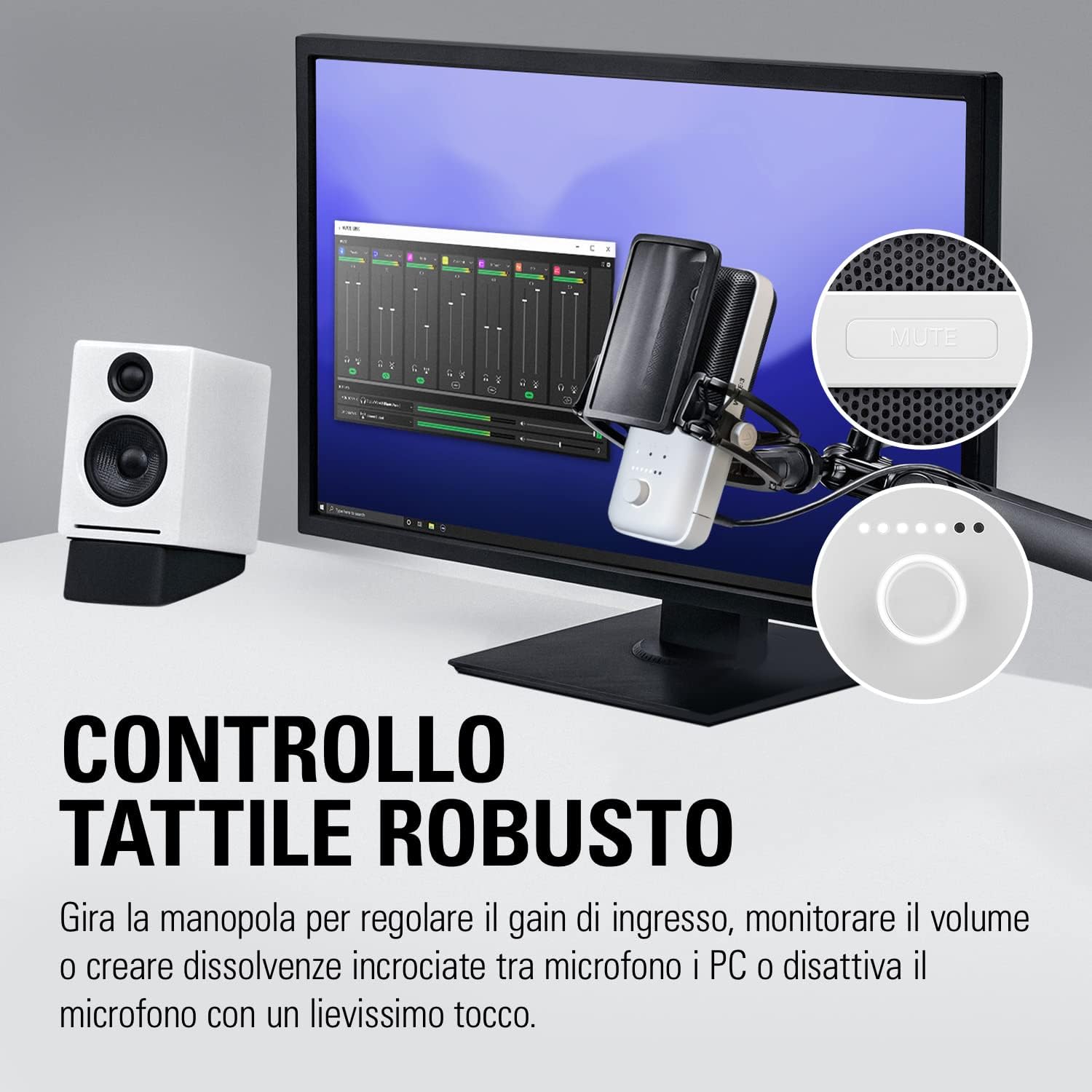 Thumbnail 4 de Elgato Wave:3 White microfono USB 24-bit