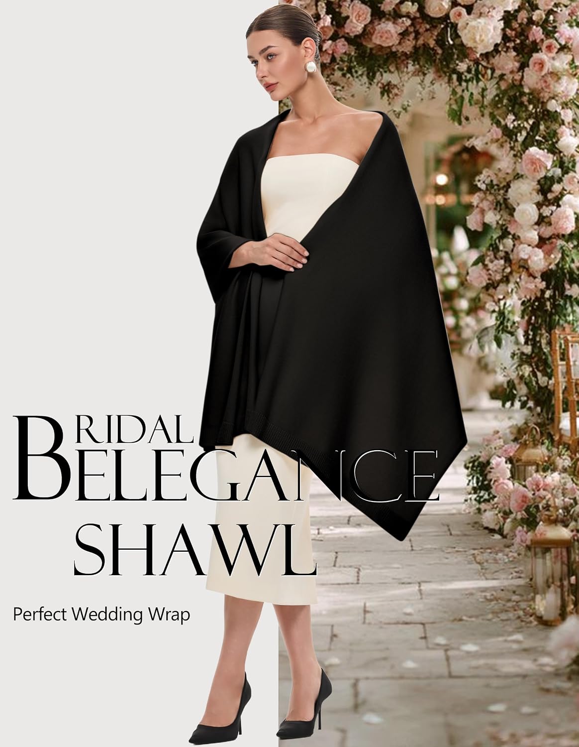 Thumbnail 1 de PULI Women's Pashmina Shawl Wrap