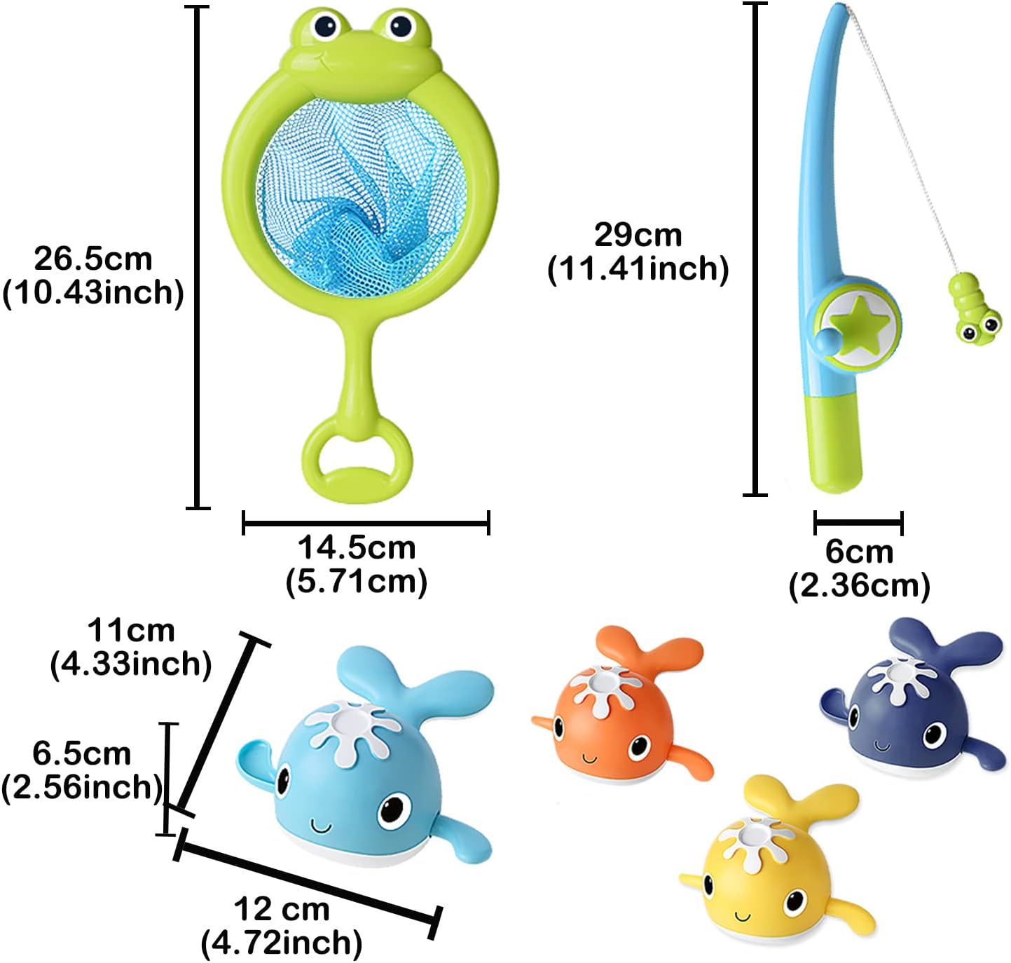 Detalle 2 de LOYUEGIYO Bath Fishing Toy Set, ABS