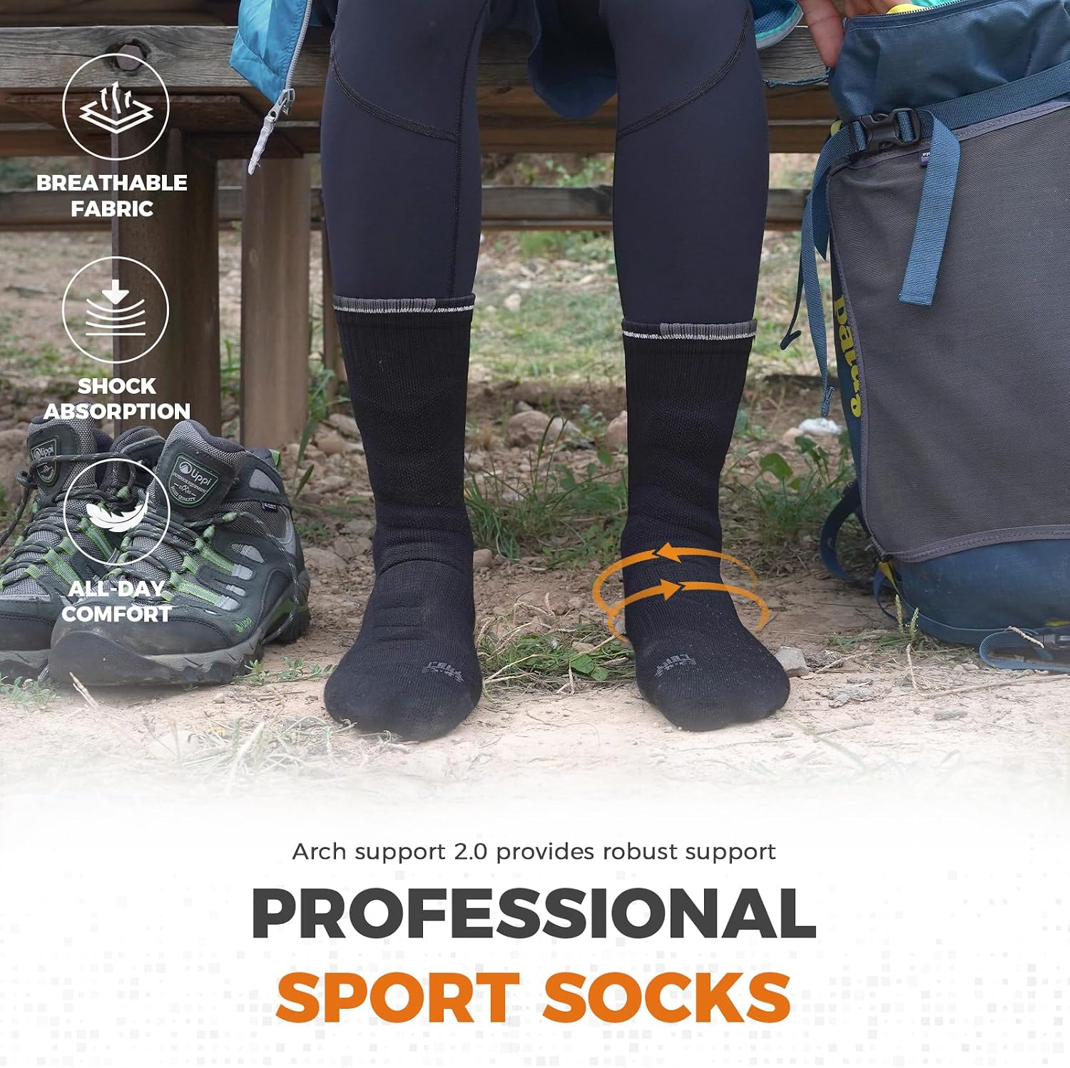 Thumbnail 4 de Merino Wool Thermal Walking Hiking Socks
