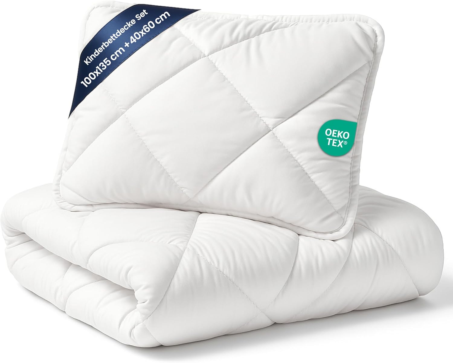 Thumbnail 6 de Baby Bettdecke & Kissen Kinderdecke-Set 100x135 cm (Mikrofaser, Oeko-Tex) für Kinderbett