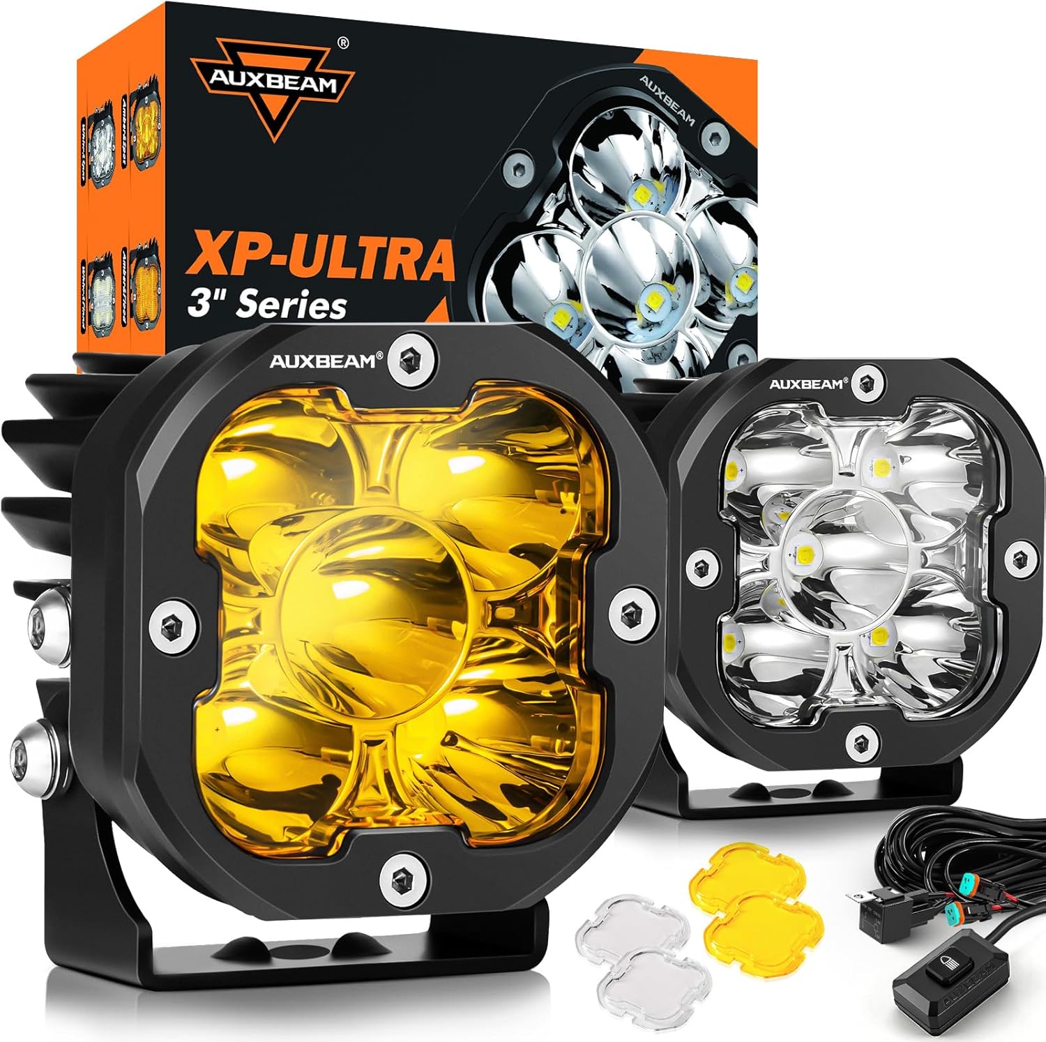 Detalle de Auxbeam XP-Ultra 3" 80W Hyperspot LED Pods 9600LM Pair 🚘