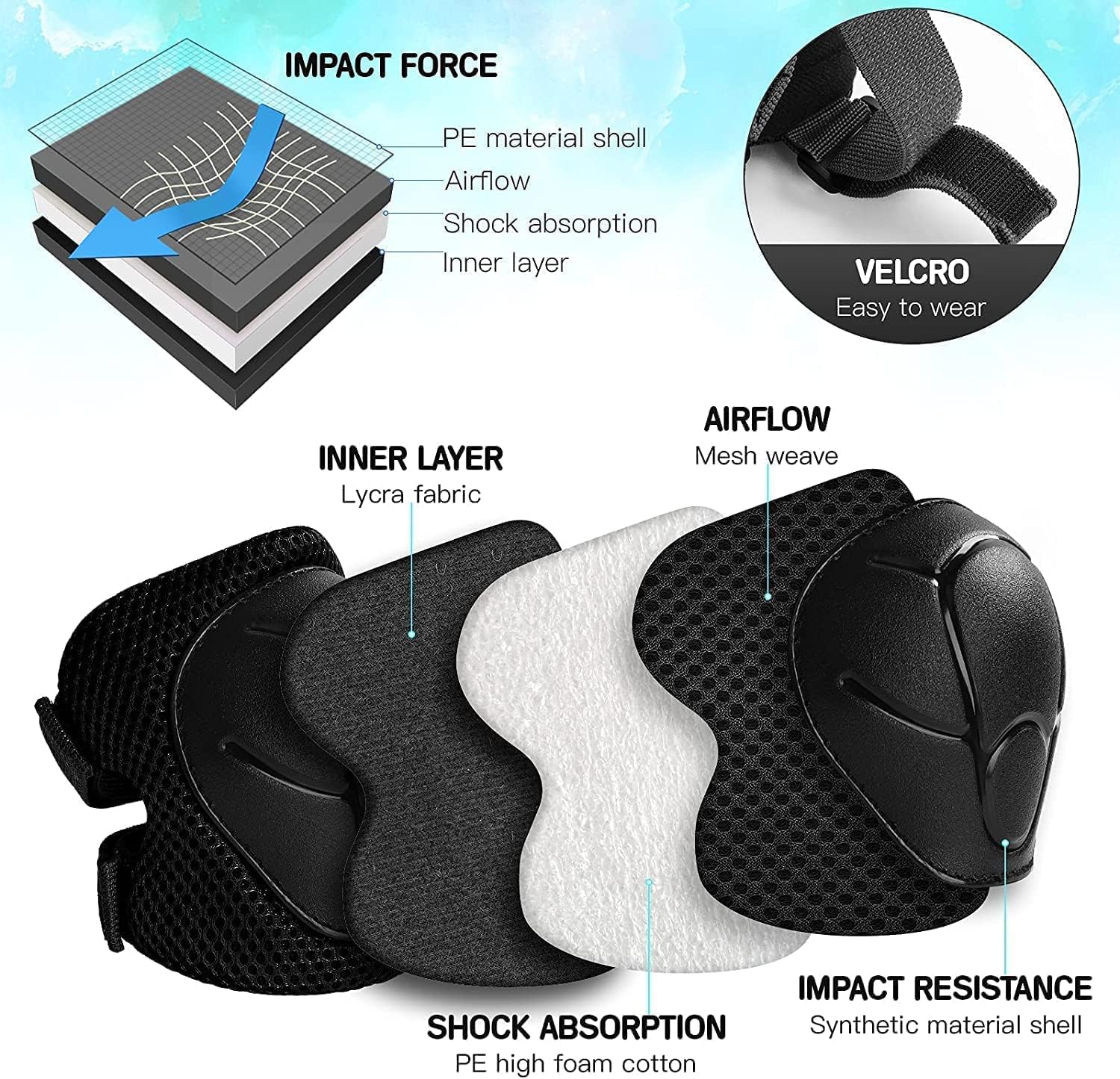 Thumbnail 6 de TCCVANAS FX-001 Kids Helmet Set with Adjustable Fit and Protective Pads