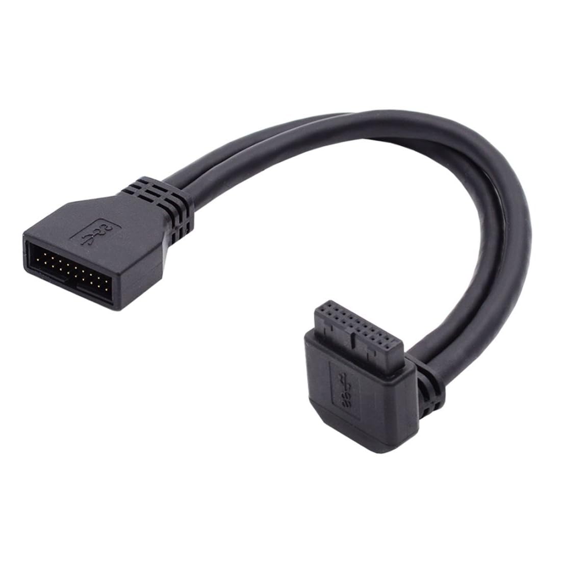 Thumbnail 1 de Chenyang USB 3.0 Frontpanel Header 19/20-polig 90° Verlängerungskabeladapter