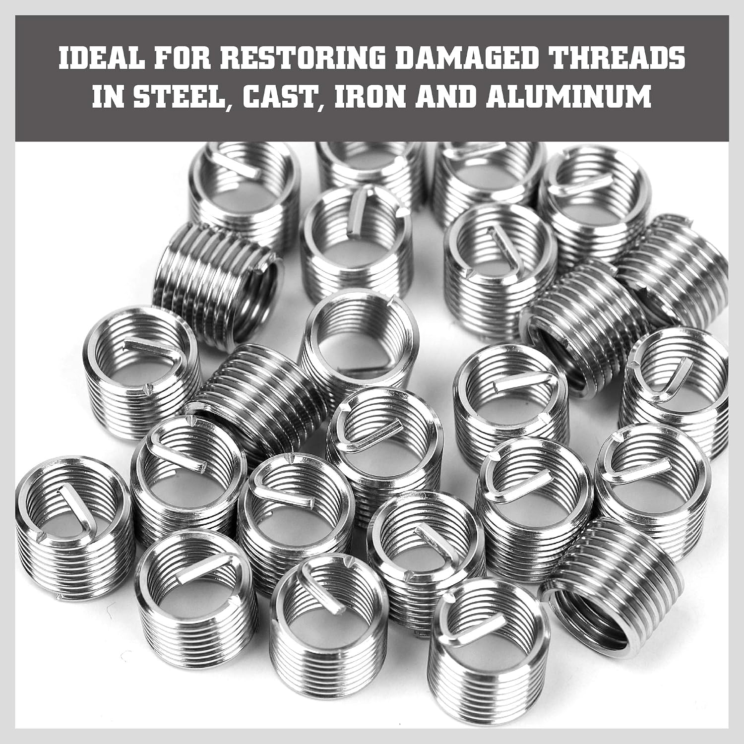 Detalle 2 de Metric Helicoil Thread Repair Kit 131-Piece
