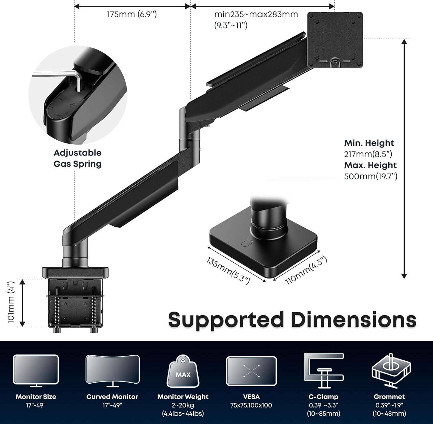 Thumbnail 6 de IMtKotW Soporte de Escritorio para Monitores 17-49”🖥️