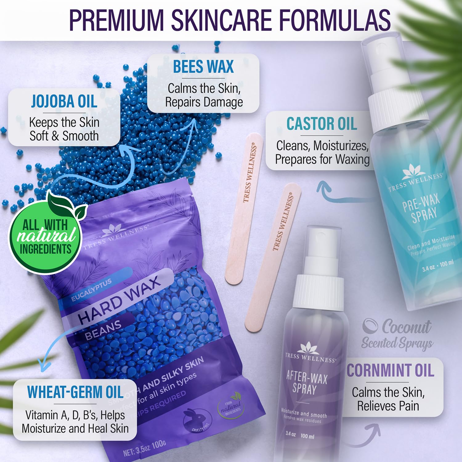 Detalle 2 de Tress Wellness Waxing Kit for Sensitive Skin ⚙
