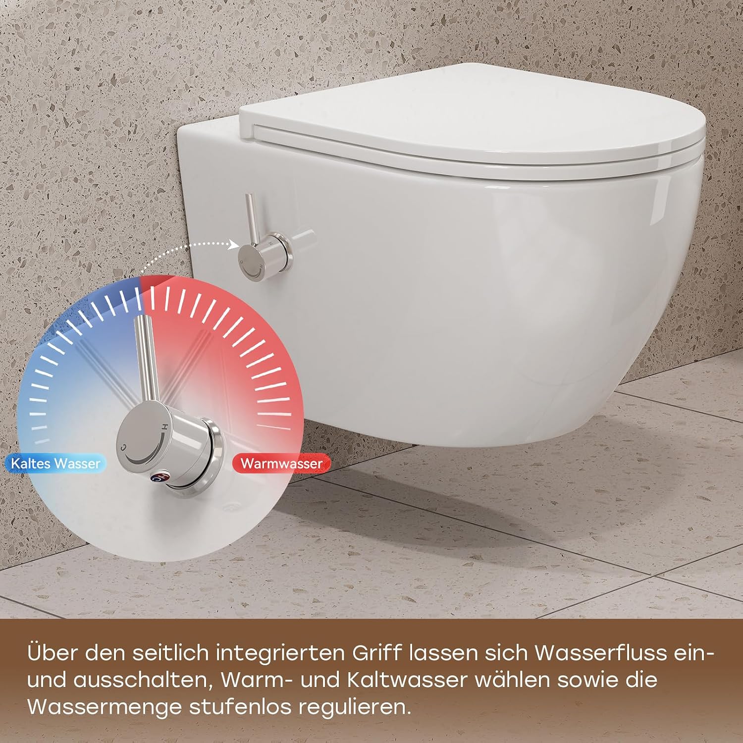 Detalle de HOROW Dusch WC 49×36×36cm 🚽