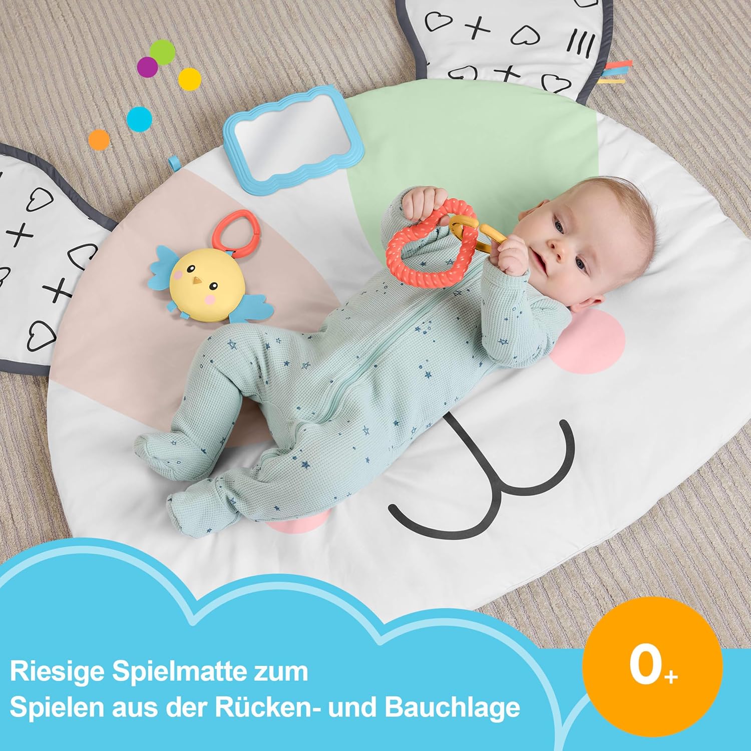Thumbnail 1 de Fisher-Price HYR51 Bauchlage Spielmatte Extragroß