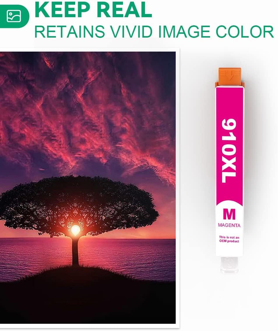 Detalle de Skydo 910XL Compatible Ink Cartridge Combo Pack, Black and Colour