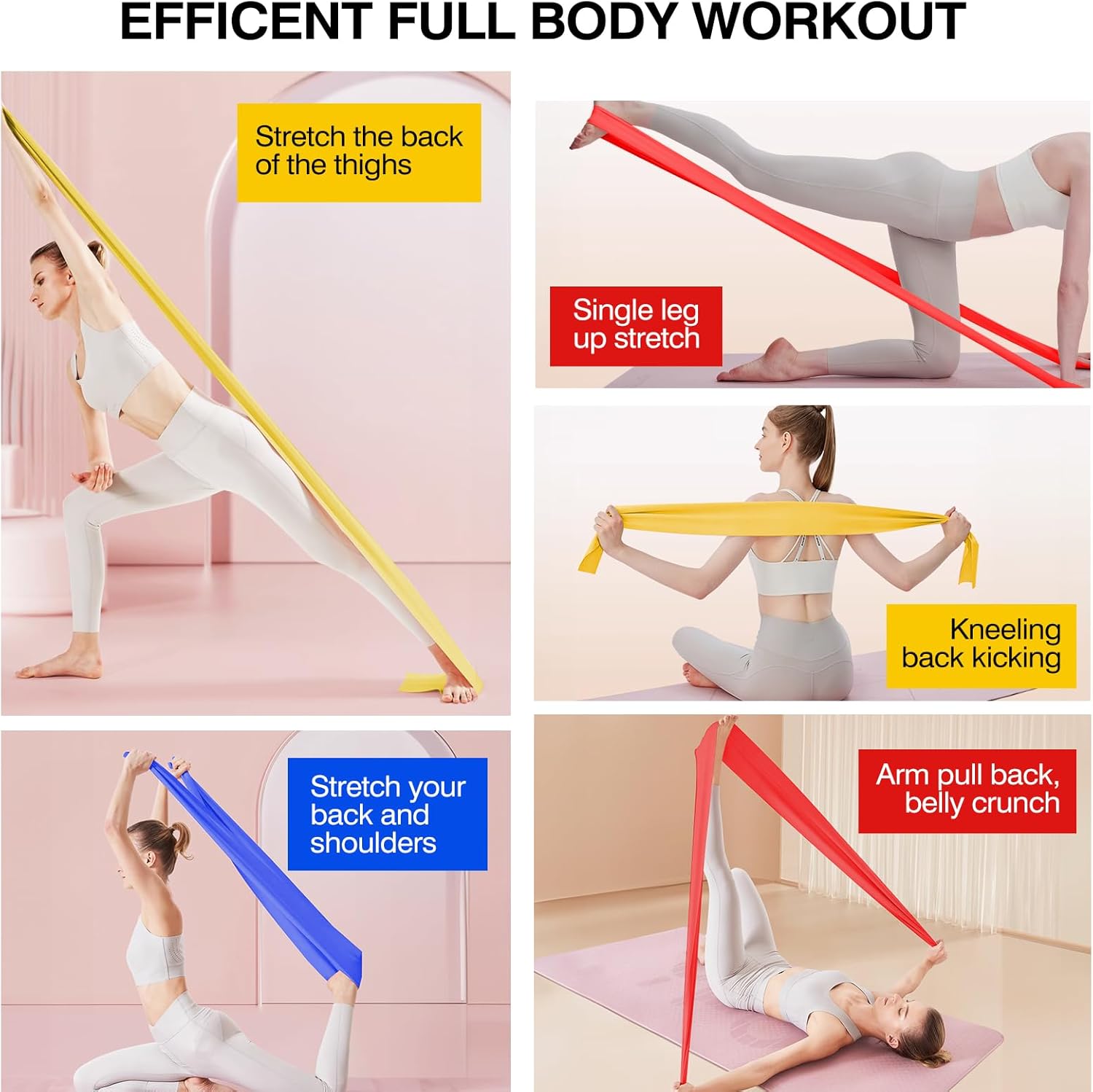 Detalle 2 de Fokky Fitnessbänder 1,5 m Resistance Bands Set