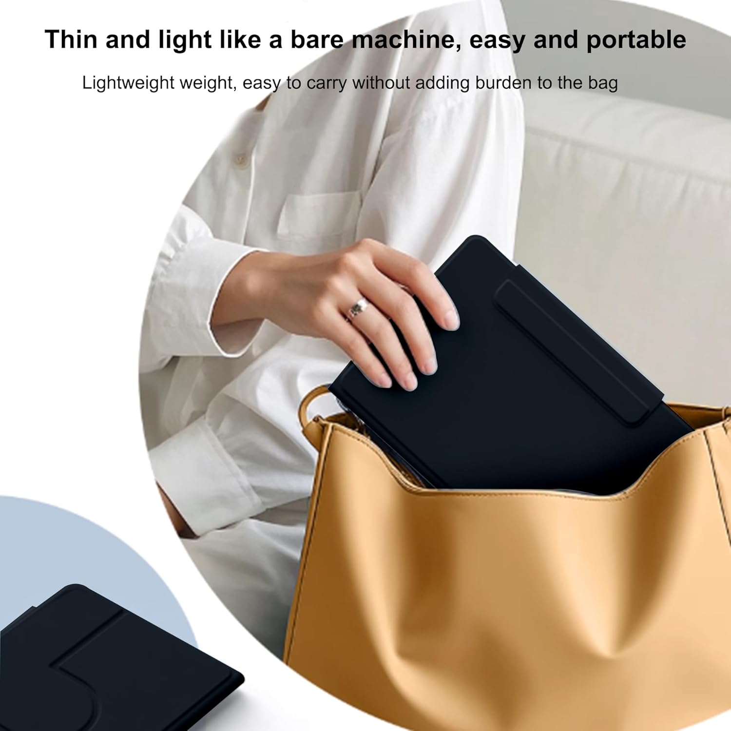 Thumbnail 4 de zZjoOoj Hülle für OnePlus Pad Lite / Oppo Pad SE 11 Zoll – 360° magnetische, teilbare Schutzhülle mit Ständer