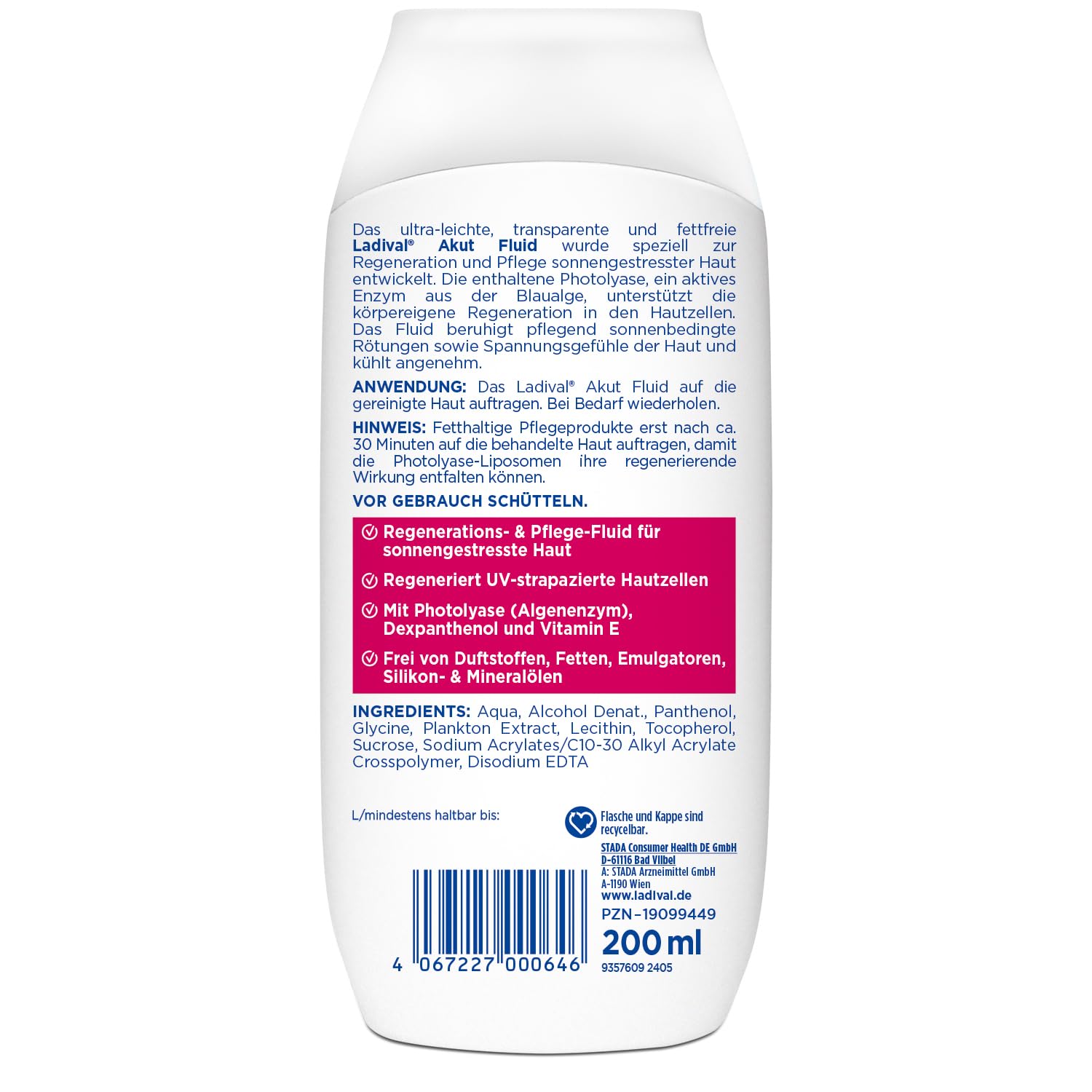 Thumbnail 1 de Ladival After Sun Repair Akut Fluid für den Körper (200 ml) mit Photolyase