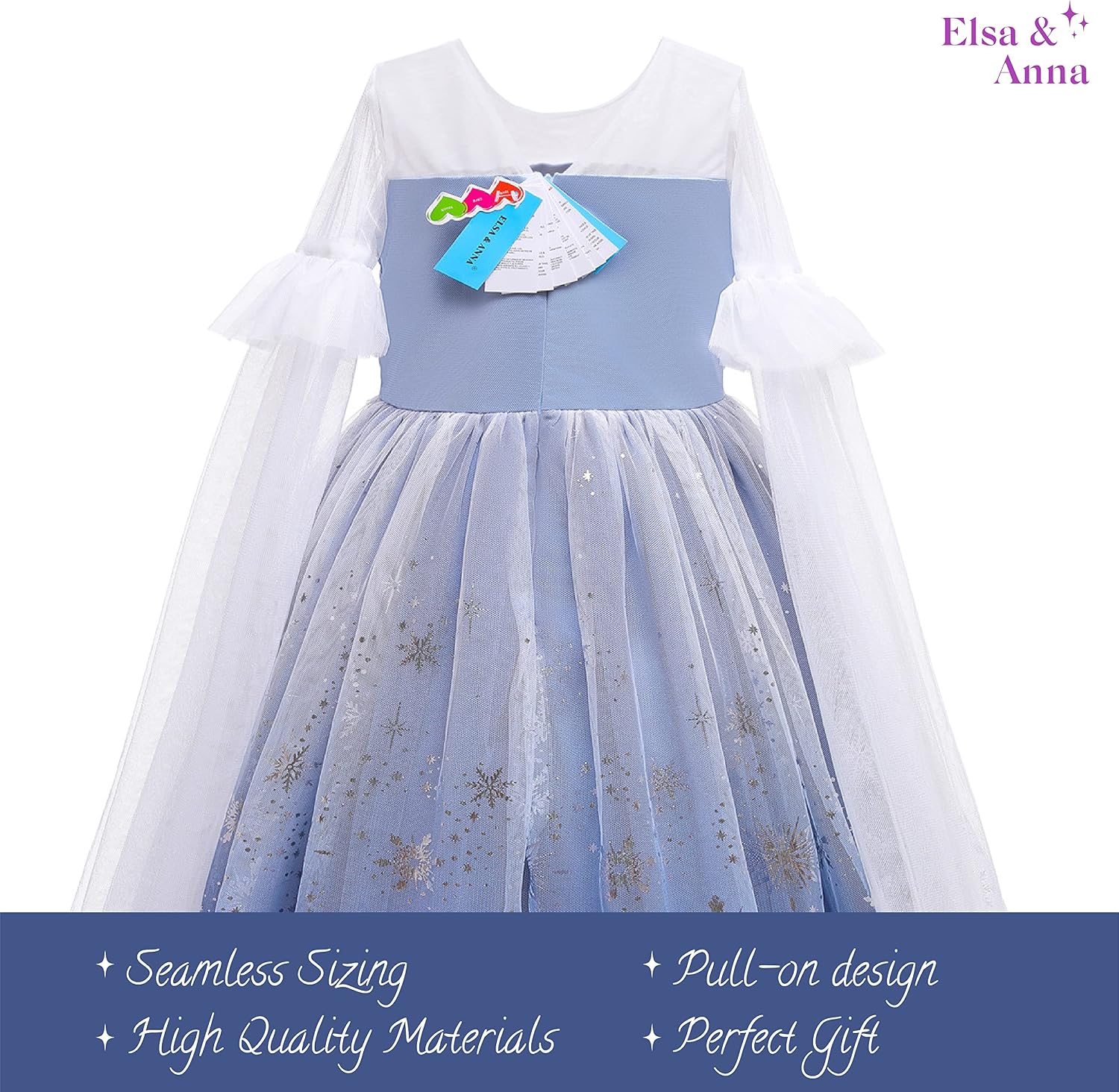 Detalle 2 de Elsa & Anna Snow Queen Princess Dress