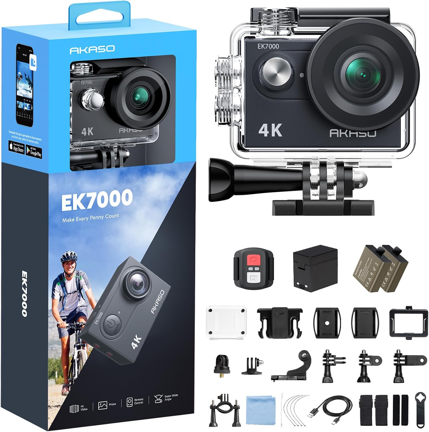 Detalle de AKASO EK7000 4K Action Camera
