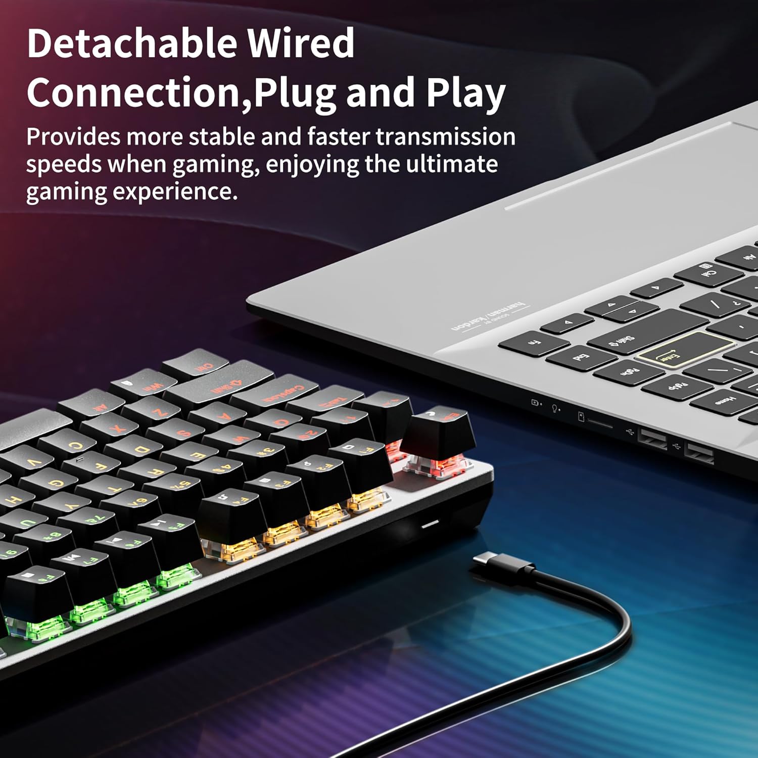 Detalle de NEWMEN GM325Pro Wired Mechanical Gaming Keyboard