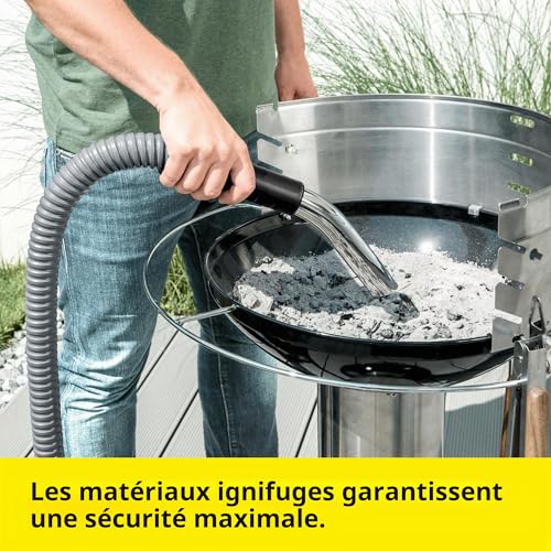 Detalle de KÄRCHER Aspirateur Cendres et Poussières AD 2 – 600 W, cuve métal 14 L