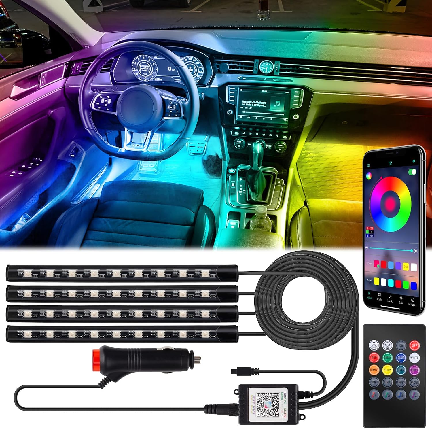 Thumbnail 6 de BFXM Car Interior Lights 36LED
