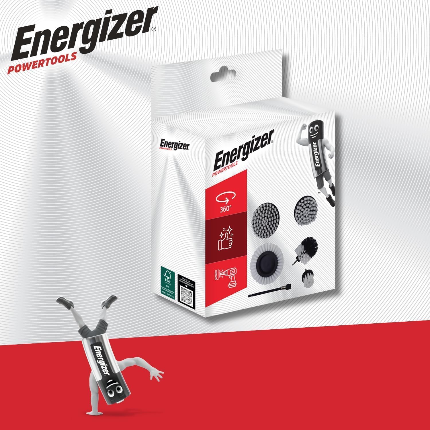 Detalle de Energizer Set Brosse Nettoyage Perceuse 6PCS – Extension magnétique incluse