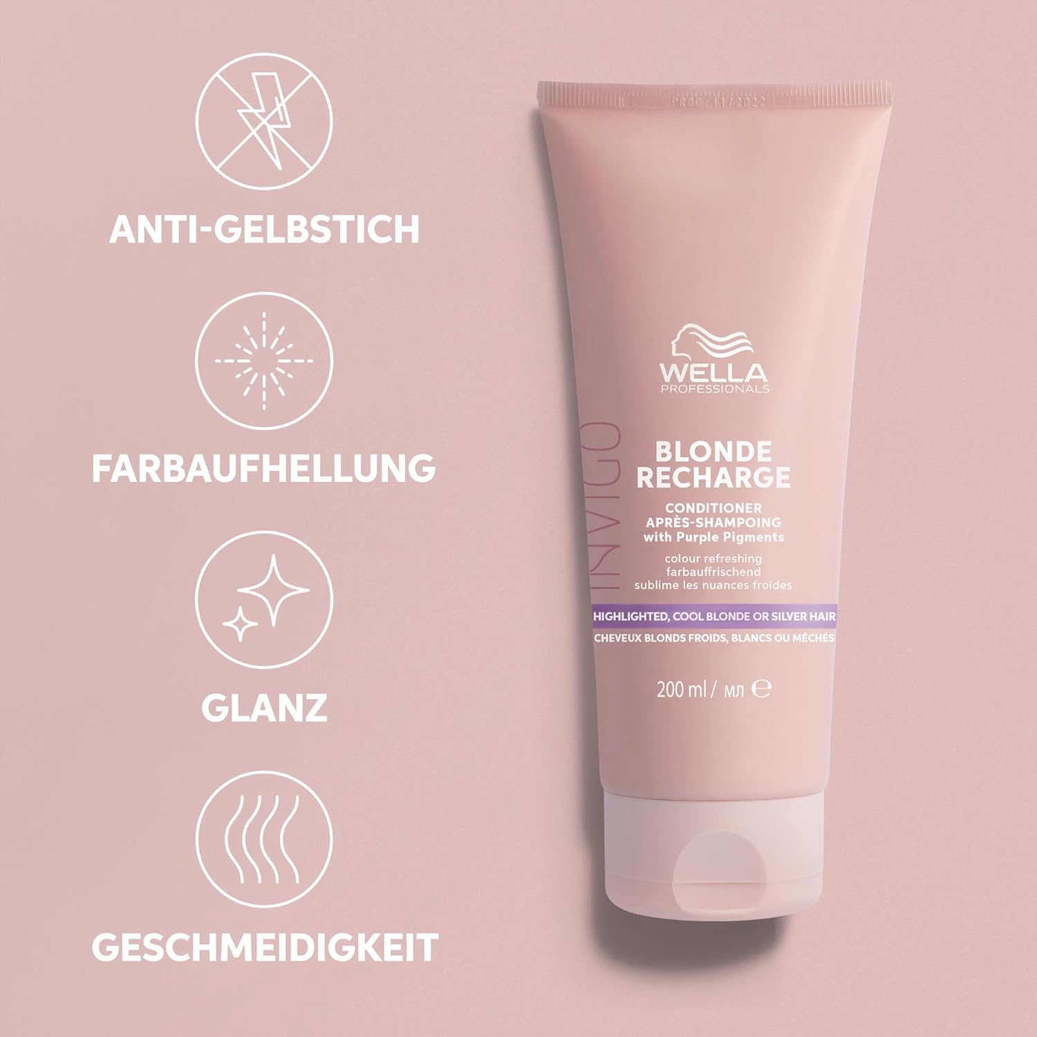 Thumbnail 5 de Wella Professionals INVIGO BLONDE RECHARGE Conditioner (200 ml) – für kühle Blondtöne & weniger Gelbstich