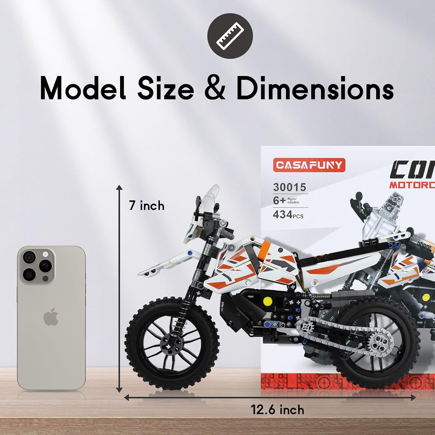Detalle de CASAFUNY Technic Moto 434 pièces