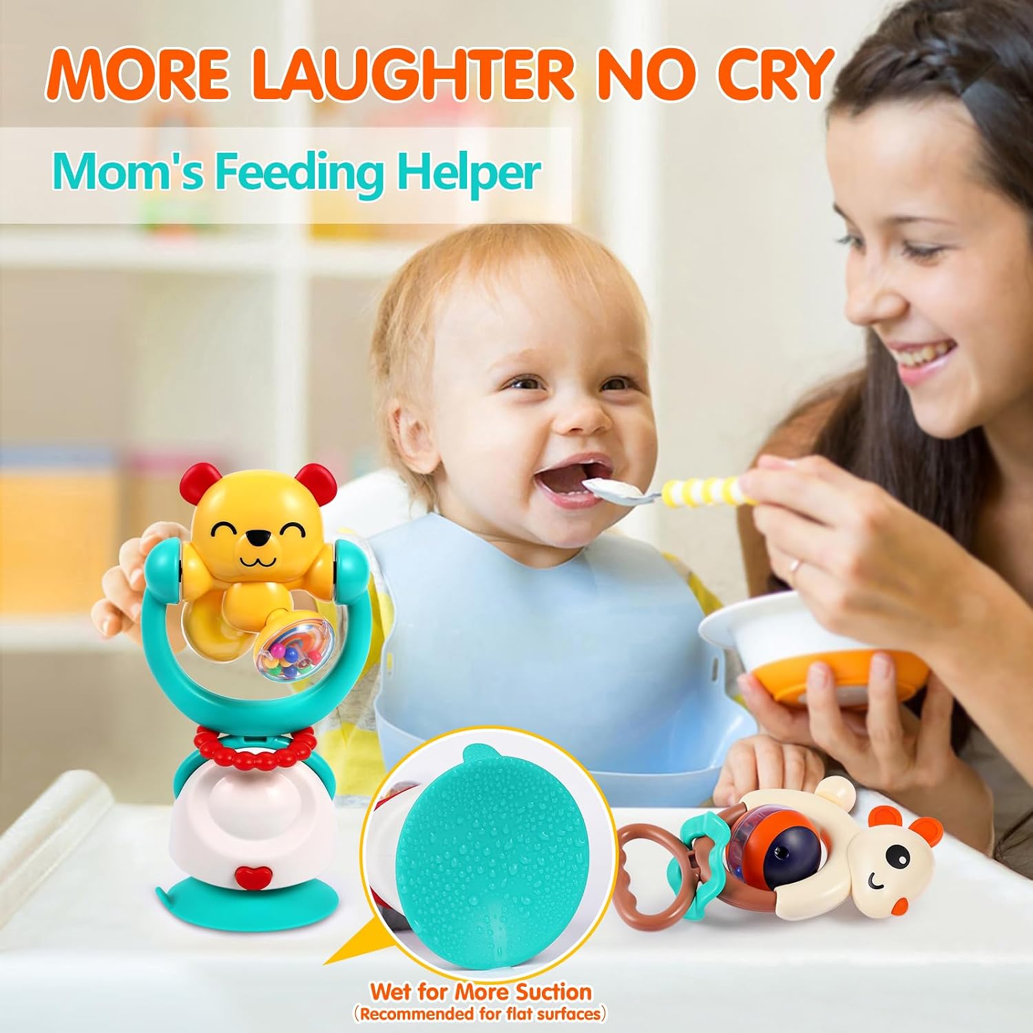Thumbnail 1 de Baby Toys 6-12 Months Suction Rattles