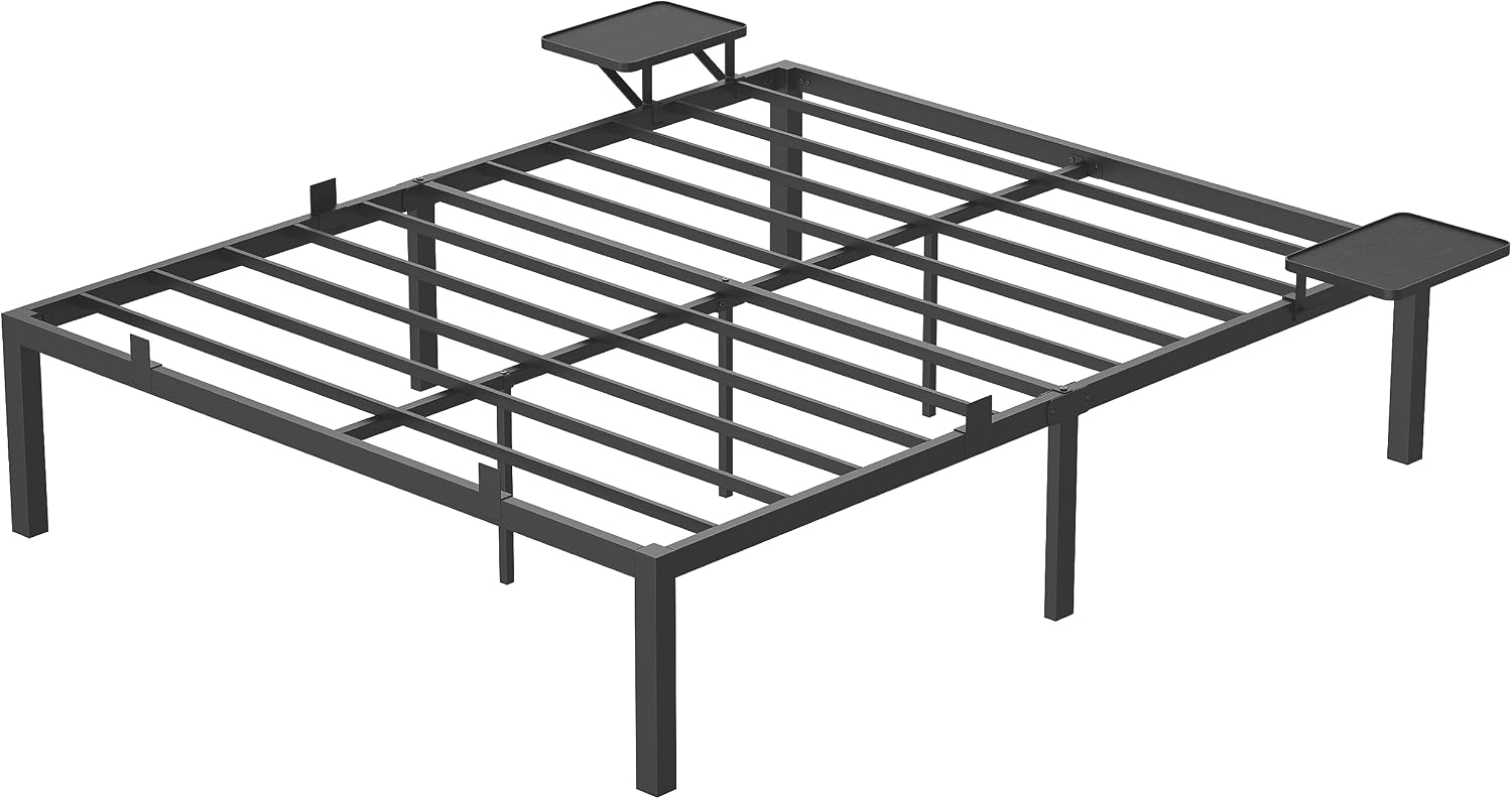 Thumbnail 6 de VASAGLE Bett 160 x 200 cm mit Regalen