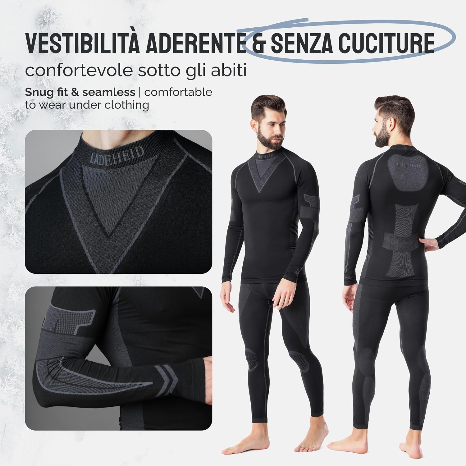 Detalle 2 de Ladeheid LAGI003 Maglia e Calzamaglia Termiche Uomo