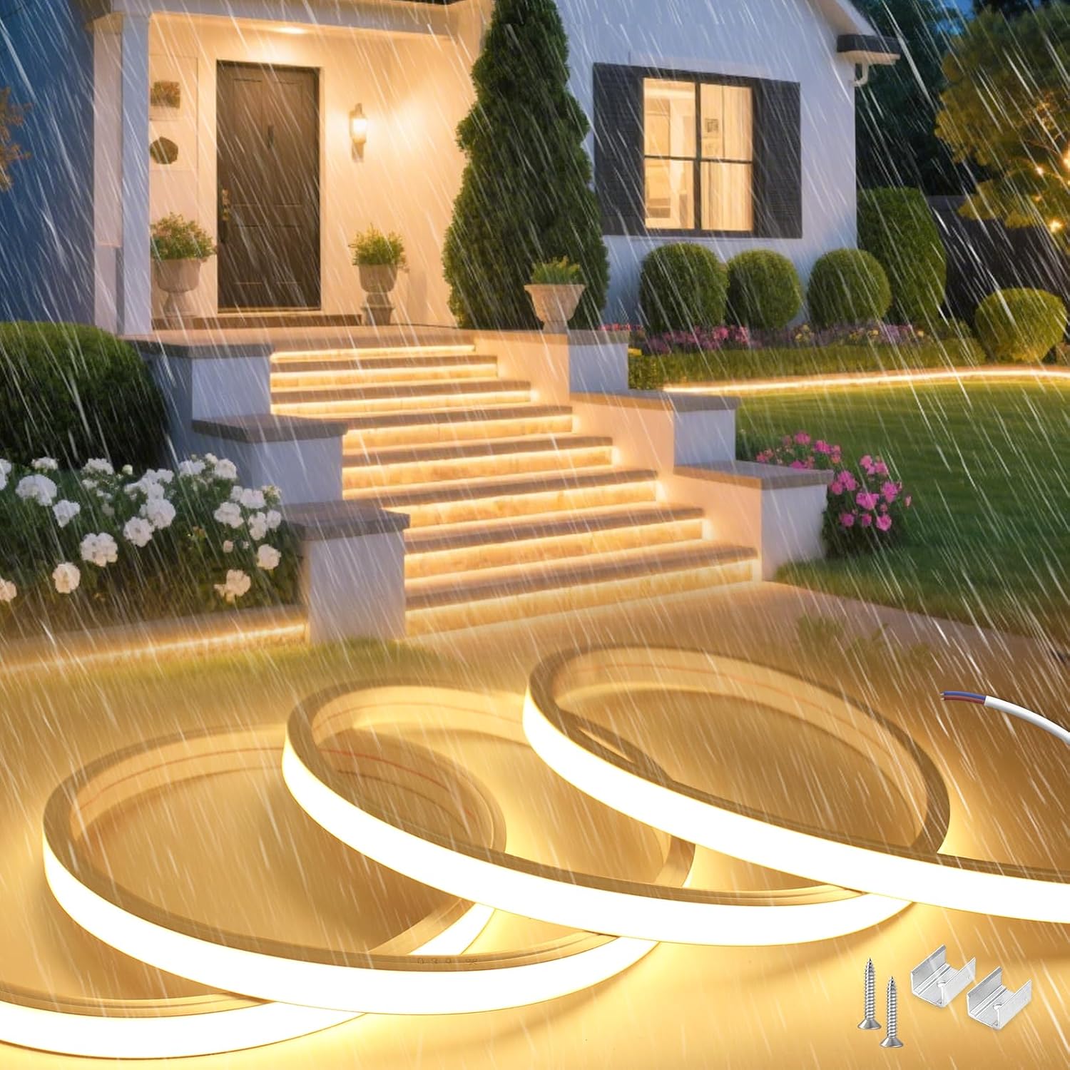 Detalle de SUCIKORIO DL756-5m-3000K ledstrip van siliconen, 5 m, 220-240 V, IP65