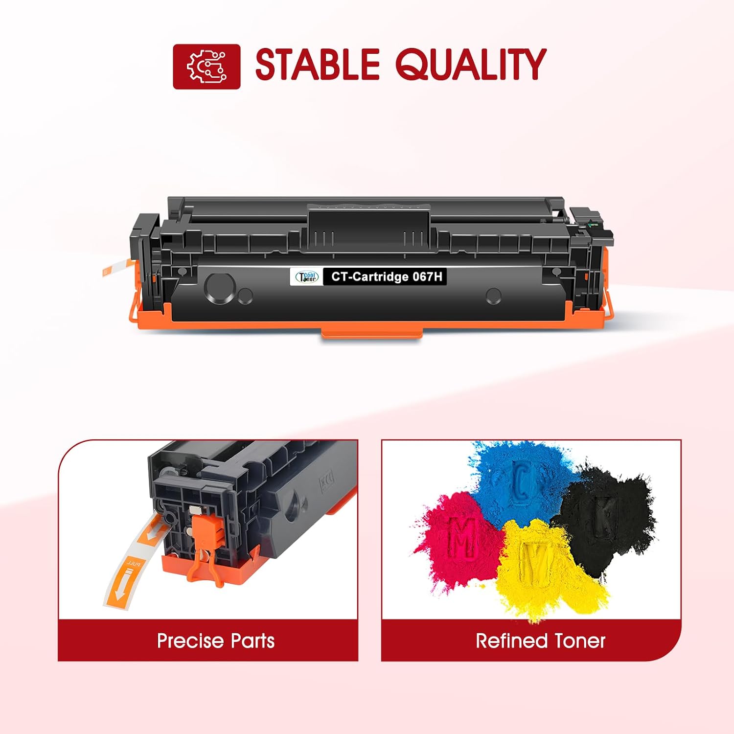 Detalle 2 de Cool Toner 067H 067 High-Yield Toner Cartridge Set, 4-Pack for Canon
