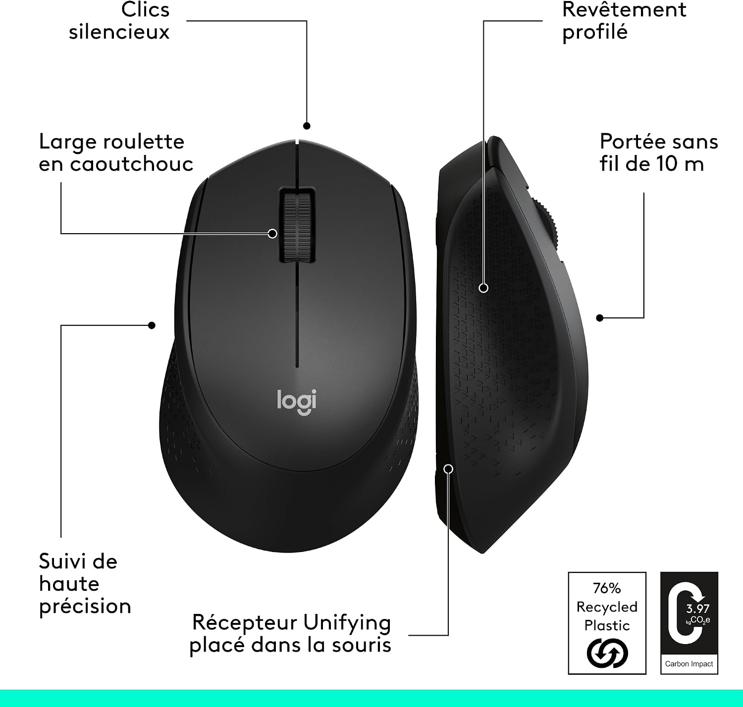 Thumbnail 6 de Logitech M330 Silent Plus Souris Sans Fil – Confort et silence fiables pour une utilisation quotidienne