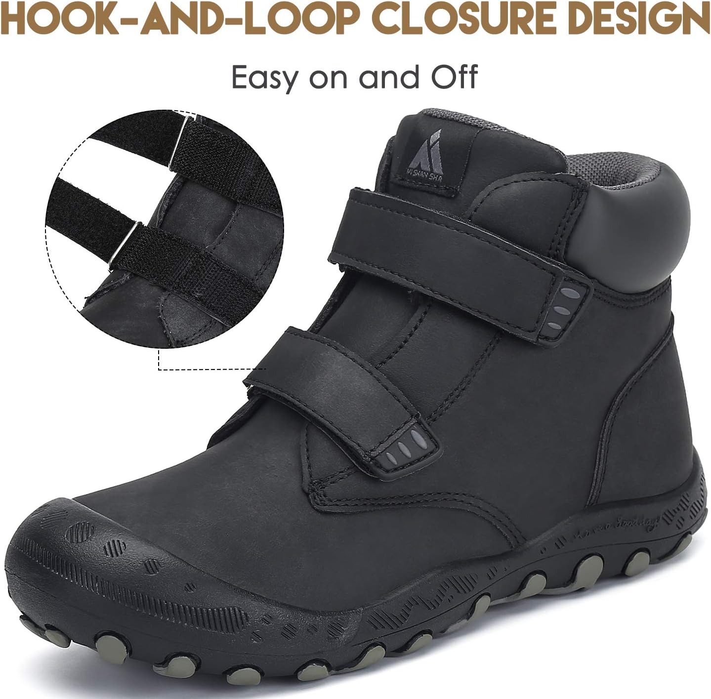 Thumbnail 4 de Mishansha Kids Hiking Boots: Water-Resistant, Anti-Collision Non-Slip Outdoor Footwear for Toddlers and Kids