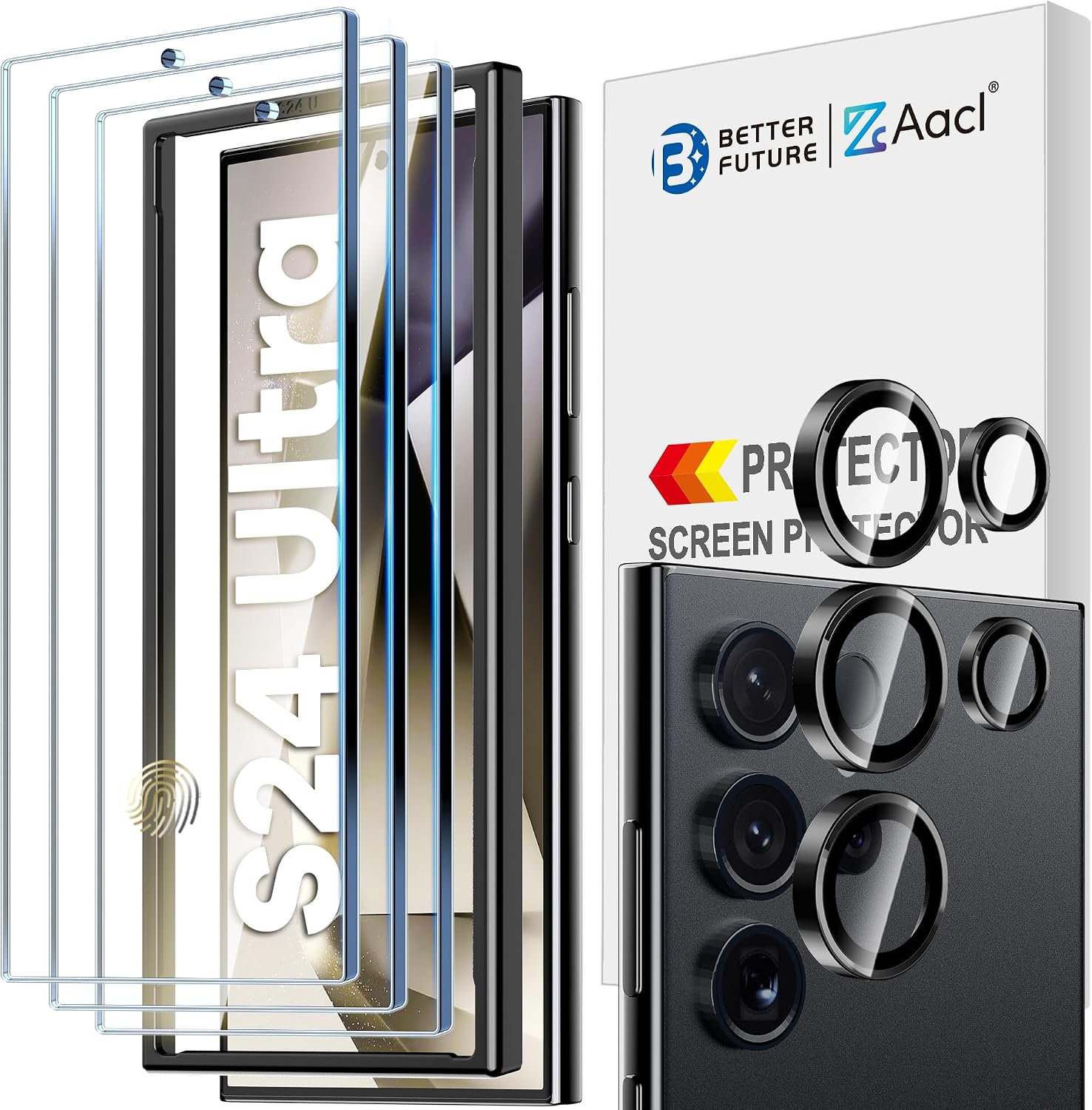 Thumbnail 5 de AACL 3-Pack Samsung Galaxy S25 Ultra Screen Protector 9H