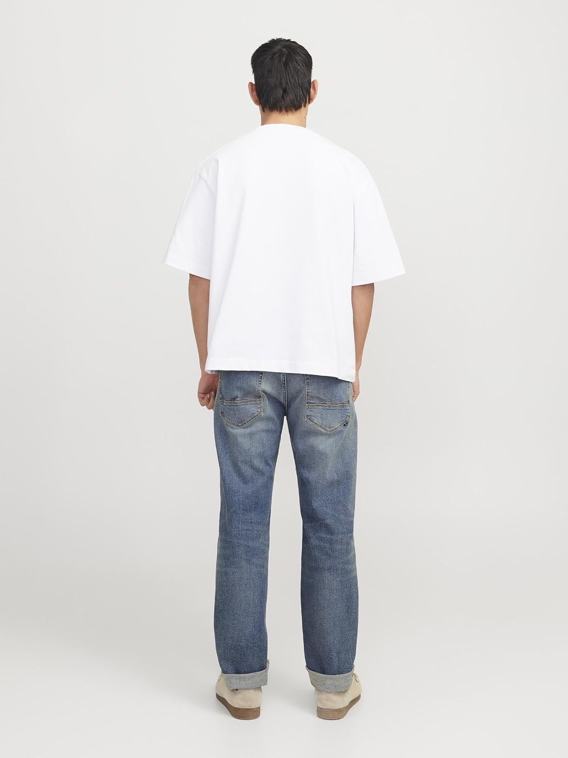 Detalle de Jack & Jones Jjimike Jjfox CB 080 – Jeans bleu denim pour hommes, 30W x 32L