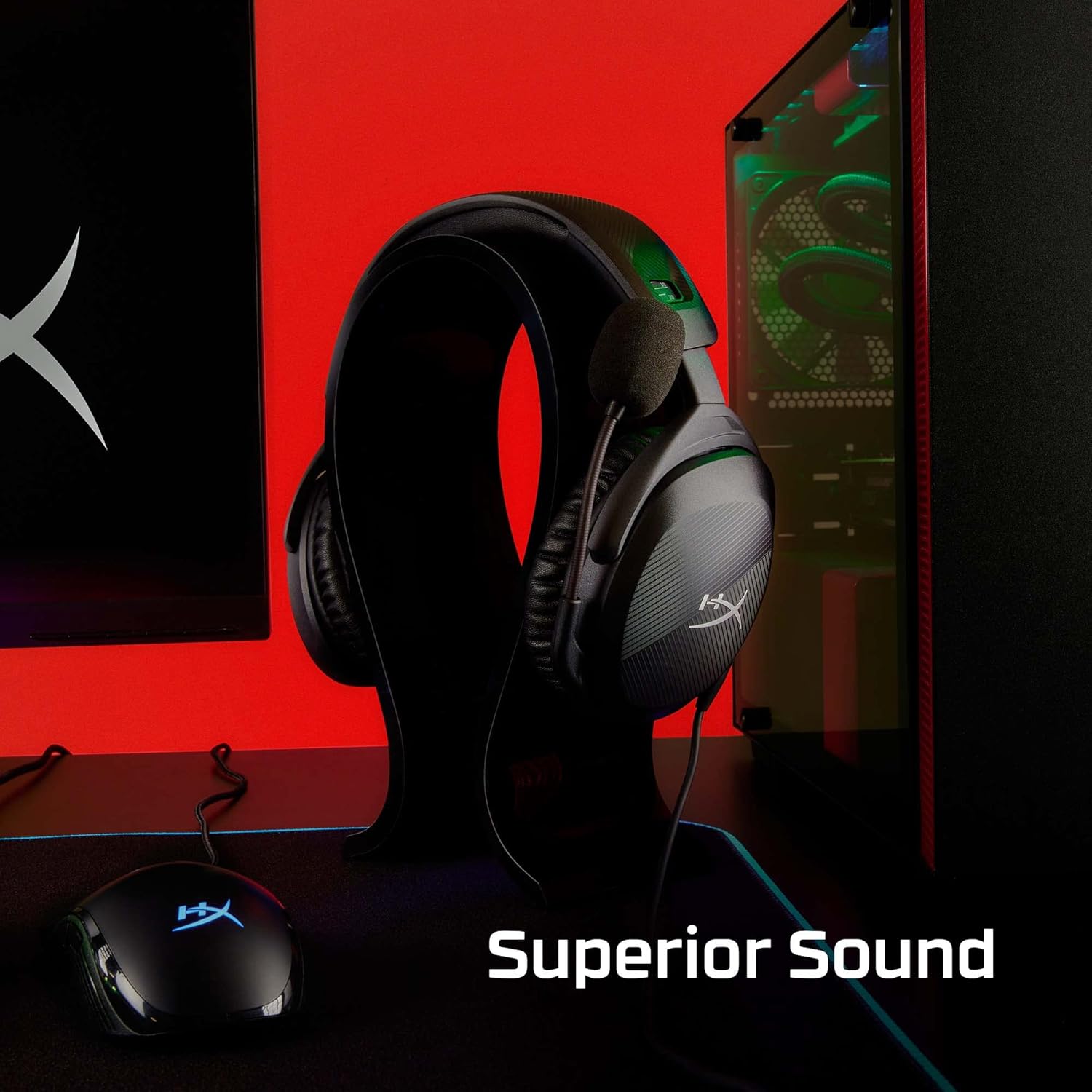 Detalle de HyperX Cloud Stinger 2 519T1AA: Lightweight USB-C PC Gaming Headset with 50mm Drivers