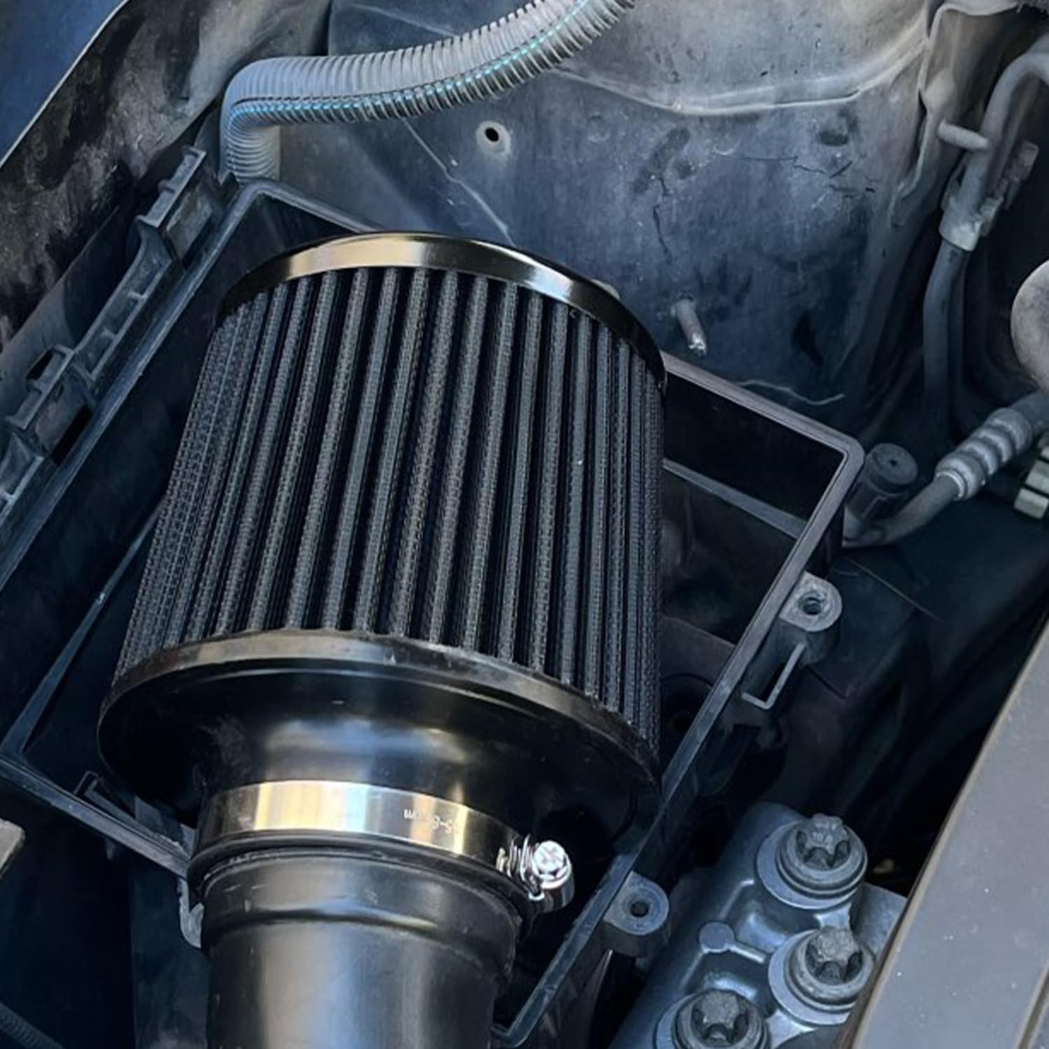 Detalle 2 de Filtre à air universel voiture 76 mm lavable 🌬