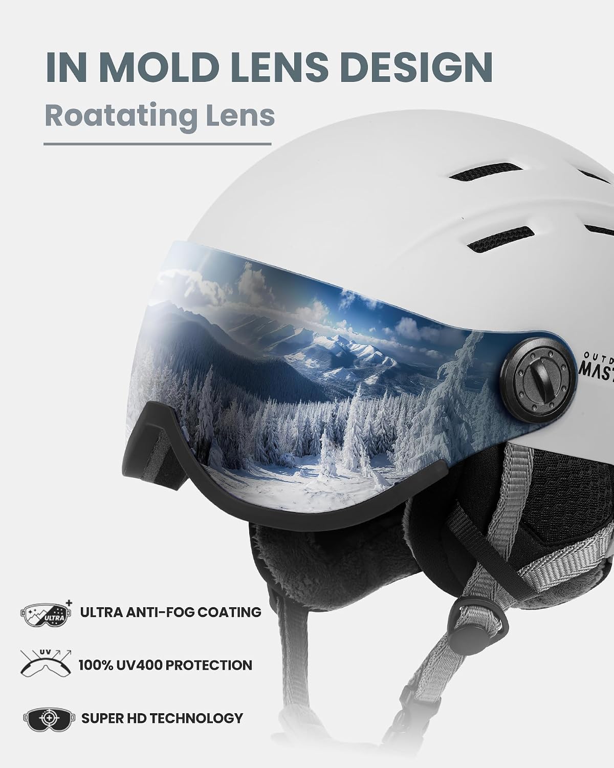 Detalle 2 de OutdoorMaster Snowboard Helmet 14 Vents