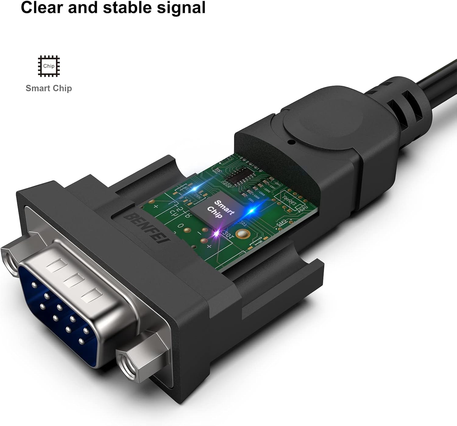 Thumbnail 5 de BENFEI USB-zu-RS232-Seriellkabel mit DB9 (PL2303) und 1,8 m Länge