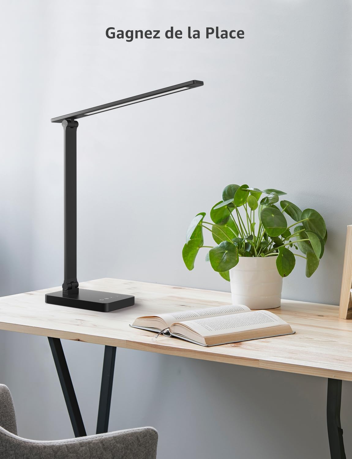 Thumbnail 6 de Lampe de bureau LED Lepro 750 lm : contrôle tactile, 5 modes et dimmable (noir)
